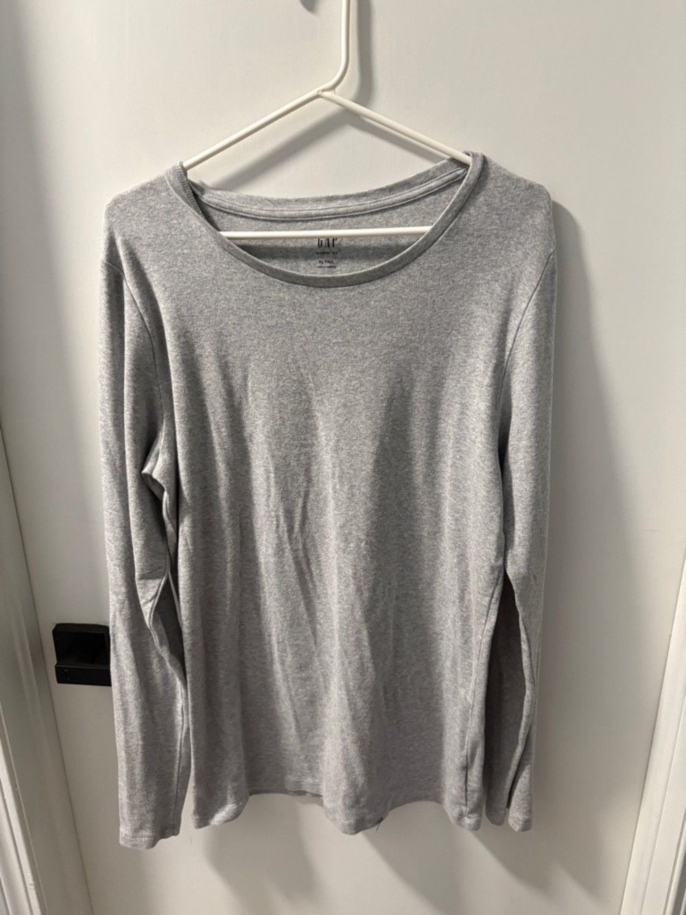 GAP Gray Modern Tee with Navy Logo